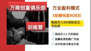 挑战月入3W目标训练营-网创资源