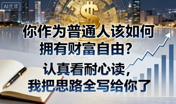 付费文章：你作为普通人该如何拥有财富自由？认真看耐心读，我把思路全写给你了-网创资源