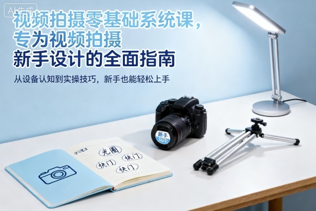 视频拍摄零基础系统课，专为视频拍摄新手设计的全面指南-网创资源