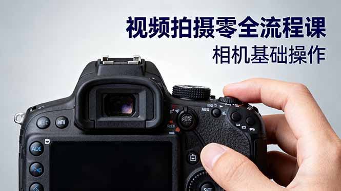 视频拍摄零全流程课：从相机基础操作到电影构图、光影布光、分镜头设计等-网创资源