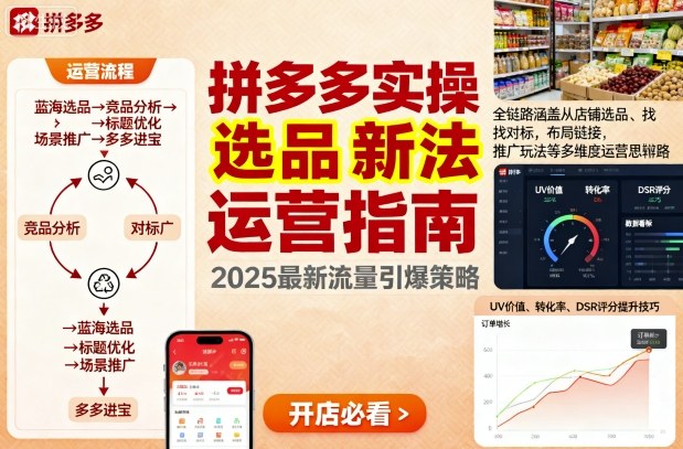 王校长9月12拼多多实操新玩法，全链路涵盖从店铺选品、找对标，布局链接，推广玩法等多维度运营思路-网创资源