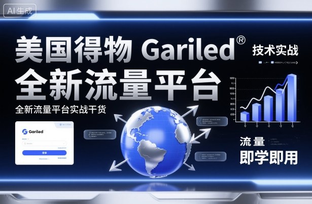 美国得物Gariled技术实战，全新流量平台​实战干货，即学即用-网创资源