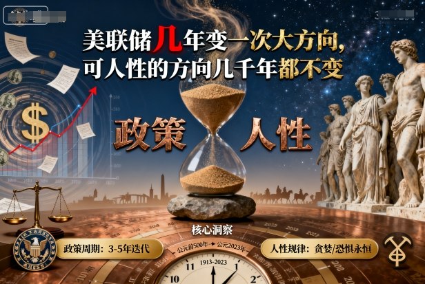 付费文章：美联储几年变一次大方向，可人性的方向几千年都不变-网创资源