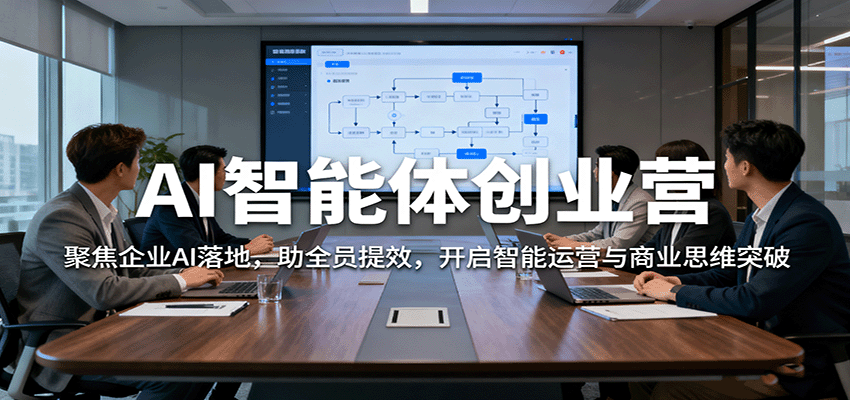 AI智能体创业营：聚焦企业AI落地，助全员提效，开启智能运营与商业思维突破-网创资源