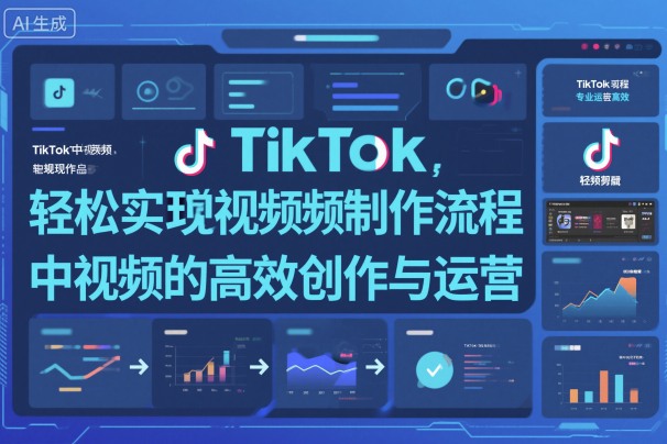 TikTok中视频制做流程，轻松实现Tk中视频的高效创作与运营-网创资源