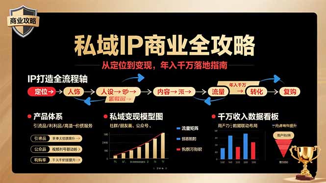 私域IP商业全攻略，从定位到变现，年入千万落地指南-网创资源