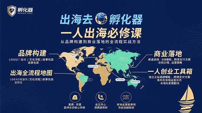 出海去 孵化器 一人出海必修课：从品牌构建到商业落地的全流程实战方法-网创资源