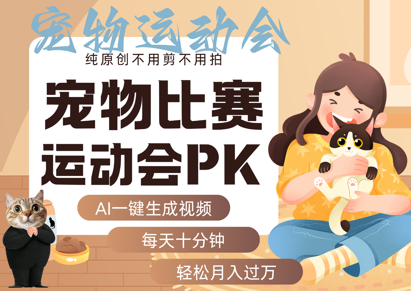 AI萌宠运动员跳水 射击 篮球 足球比赛 每天十分钟 附详细提示词文案库 代替做...-网创资源