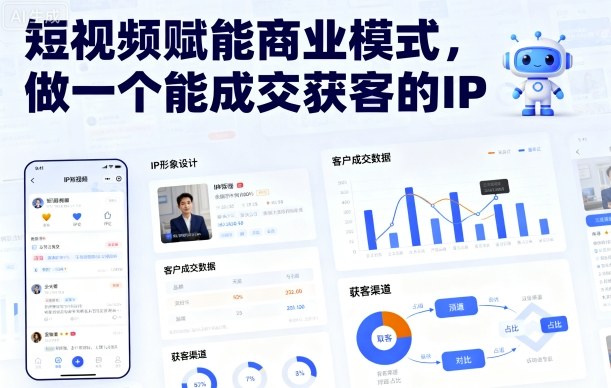 短视频赋能商业模式，做一个能成交获客的IP(更新)-网创资源