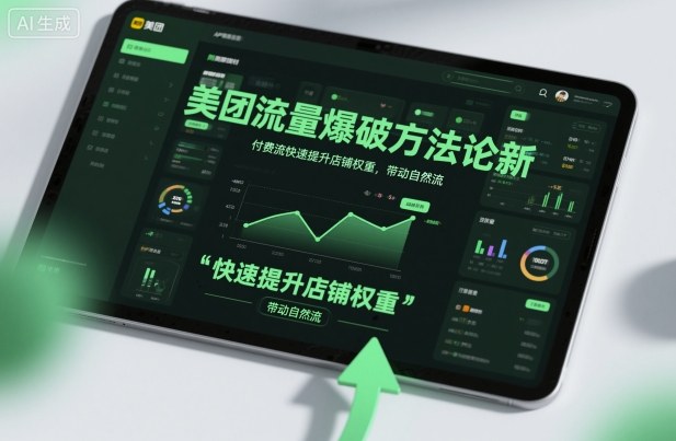 美团流量爆破方法论，付费流快速提升店铺权重，带动自然流-网创资源